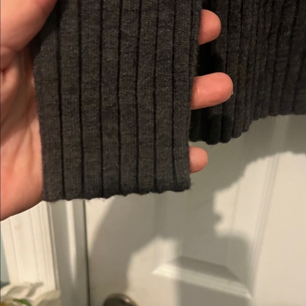 Express Black Ribbed Sweater - Picture 3 of 6